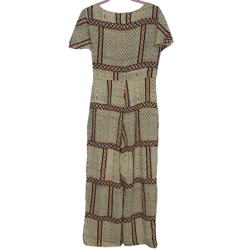 Eva Franco Letizia Waist Tie Aztec Geometric Jumpsuit - Picture 6 of 16